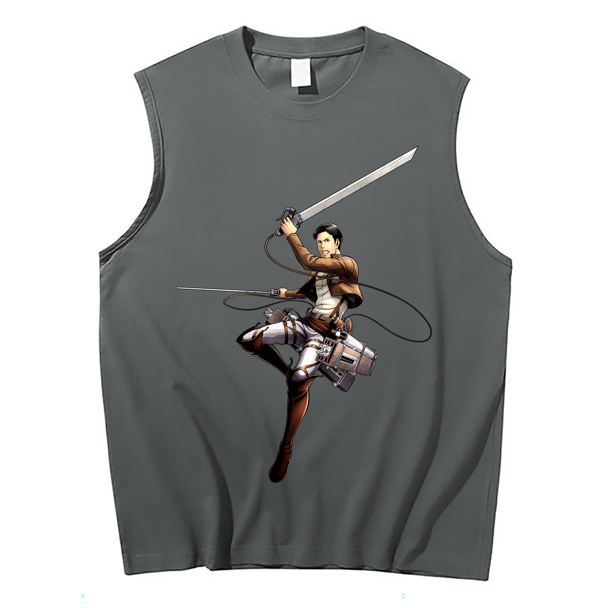 （画像用） 進撃の巨人 Attack on Titan コットン100％タンクトップ（フロントプリント）